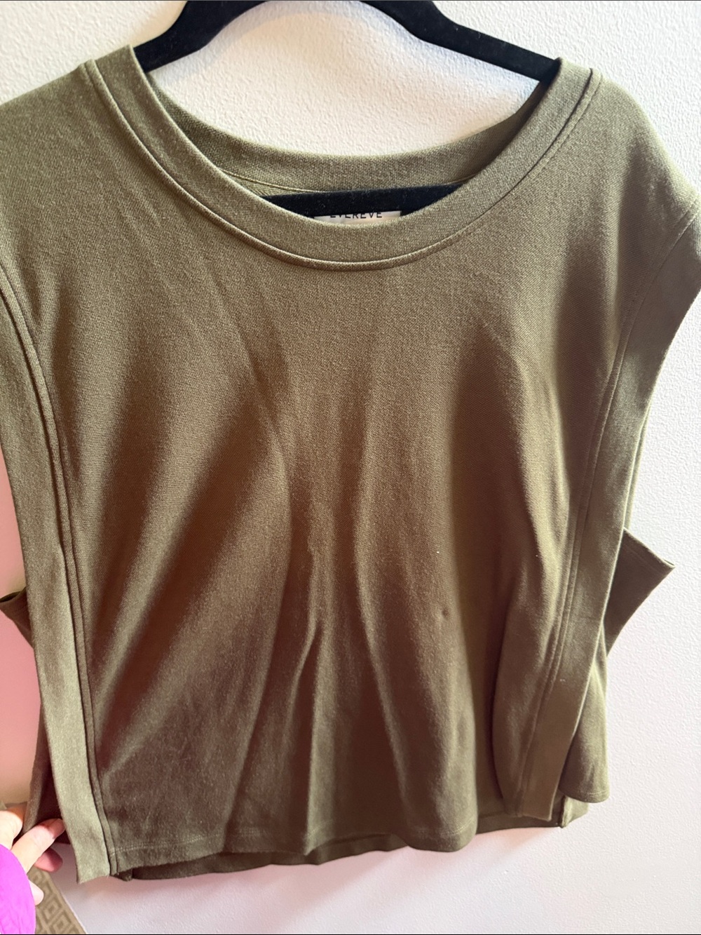 Evereve Olive Tank Top in Deep Olive